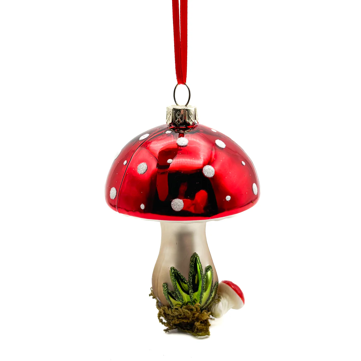 Mushroom Family Glitter Ornaments - Image 3