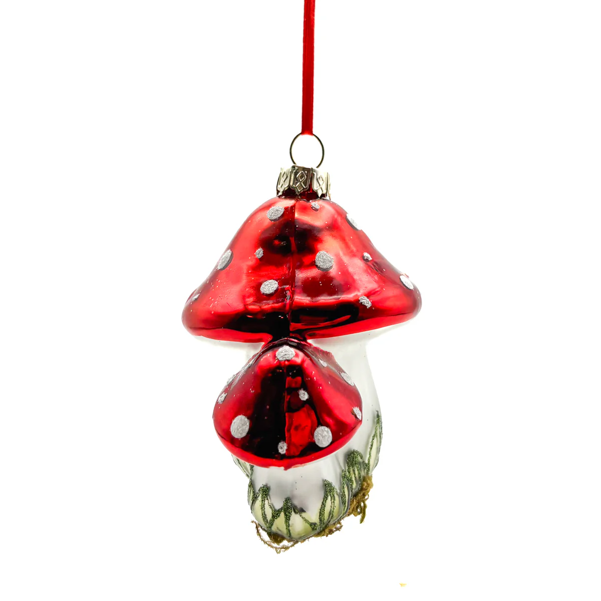 Mushroom Family Glitter Ornaments - Image 4