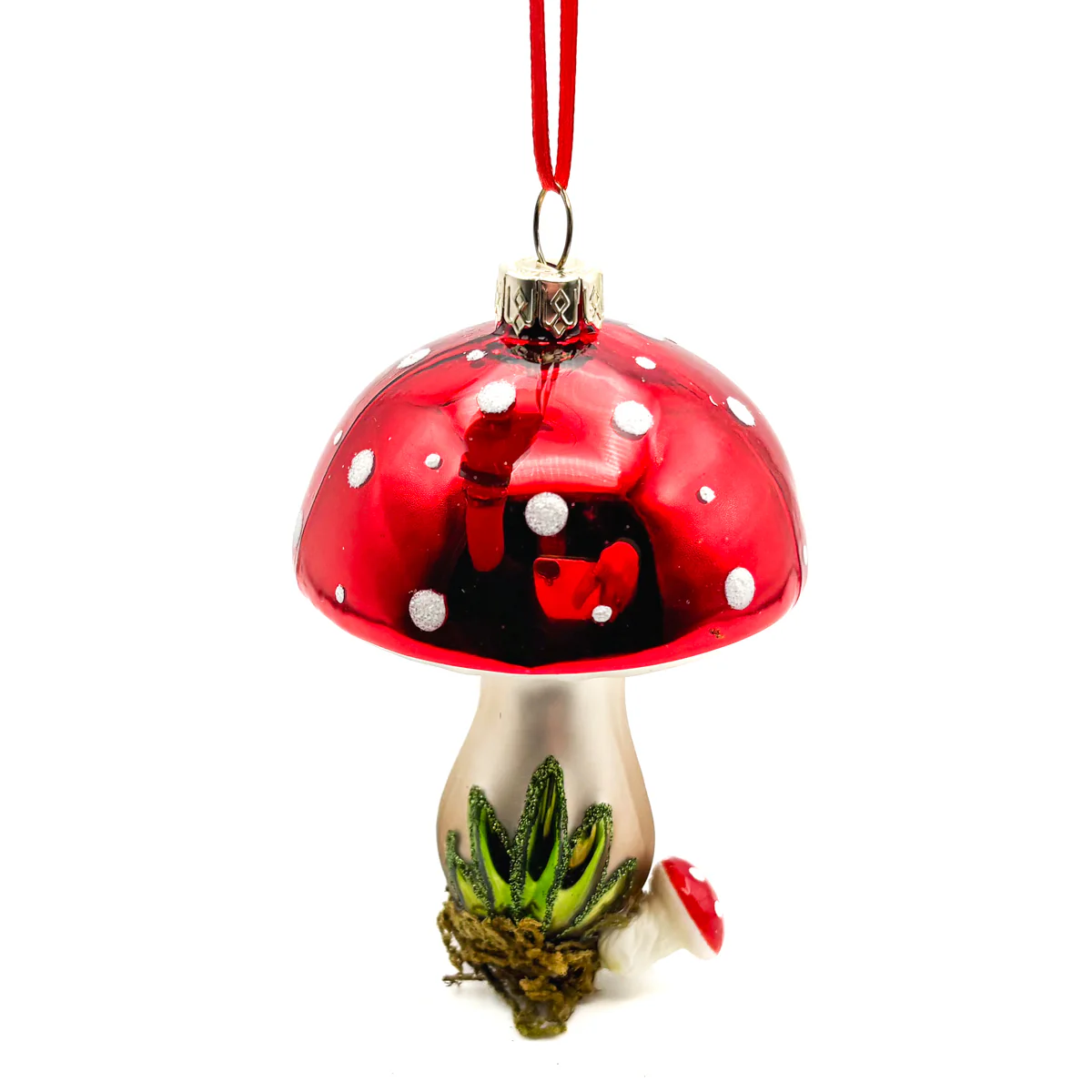 Mushroom Family Glitter Ornaments - Image 7