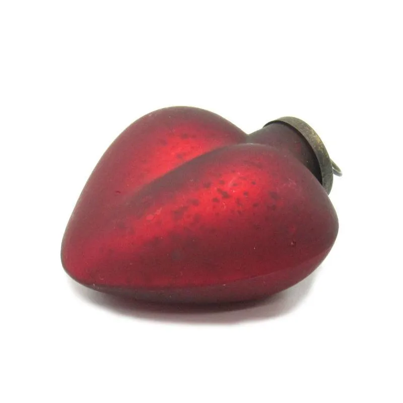 Glass Red Heart Ornament - Image 3