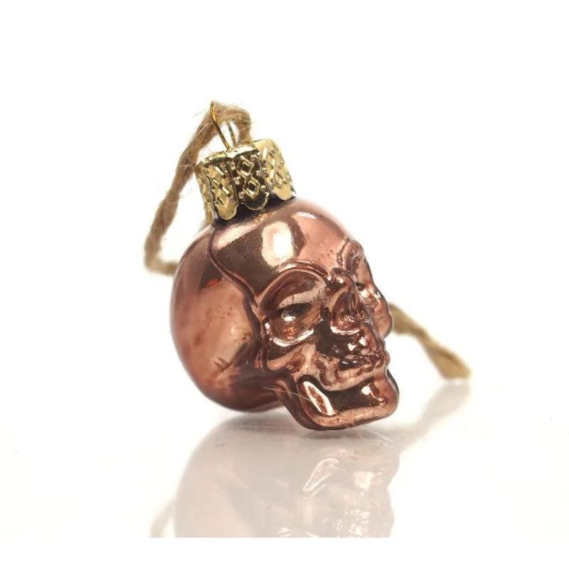 Glass Skull Ornament, Small - Image 5
