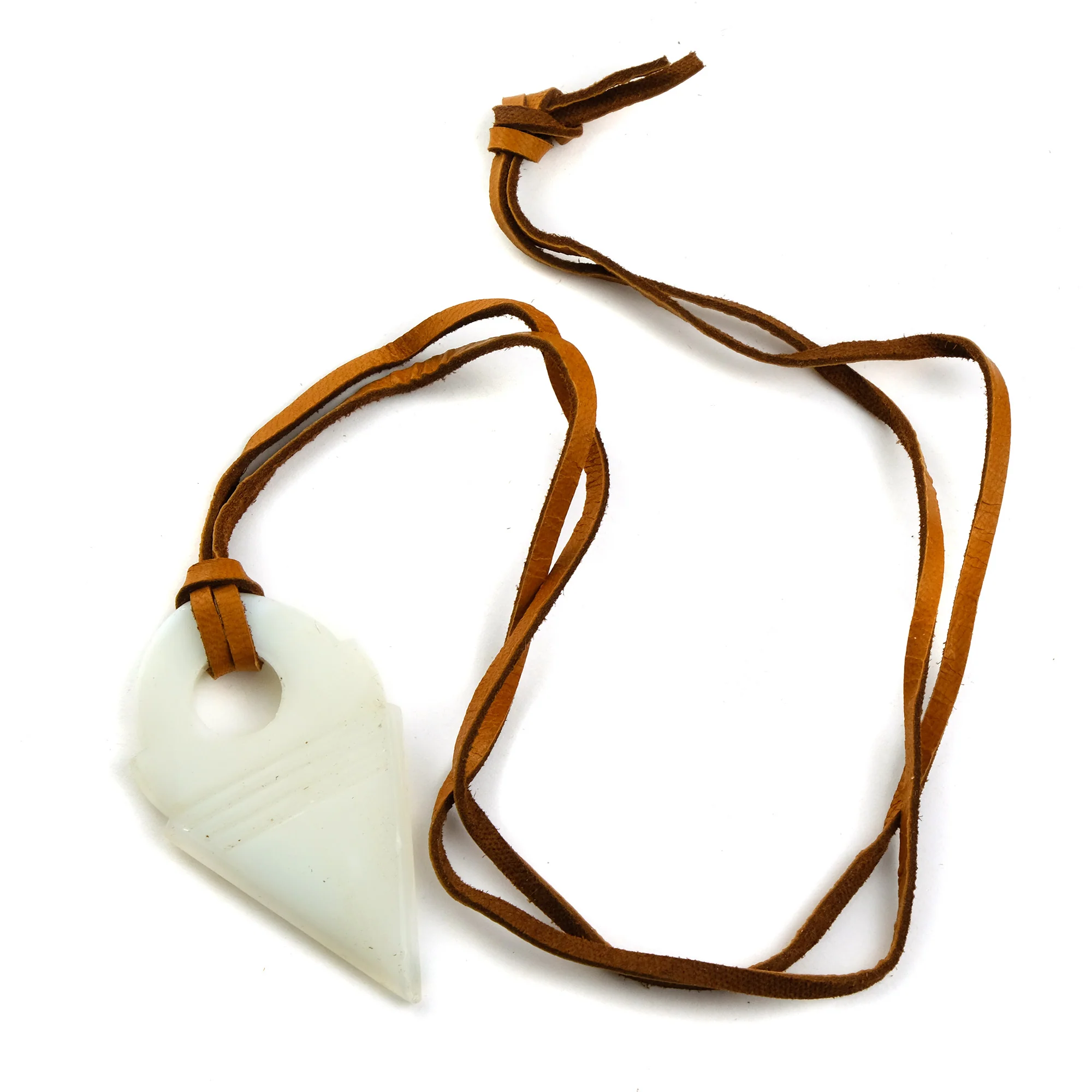 Glass Tanfouk/ Talhakimt Charm Necklace ca. 1930's - Image 5