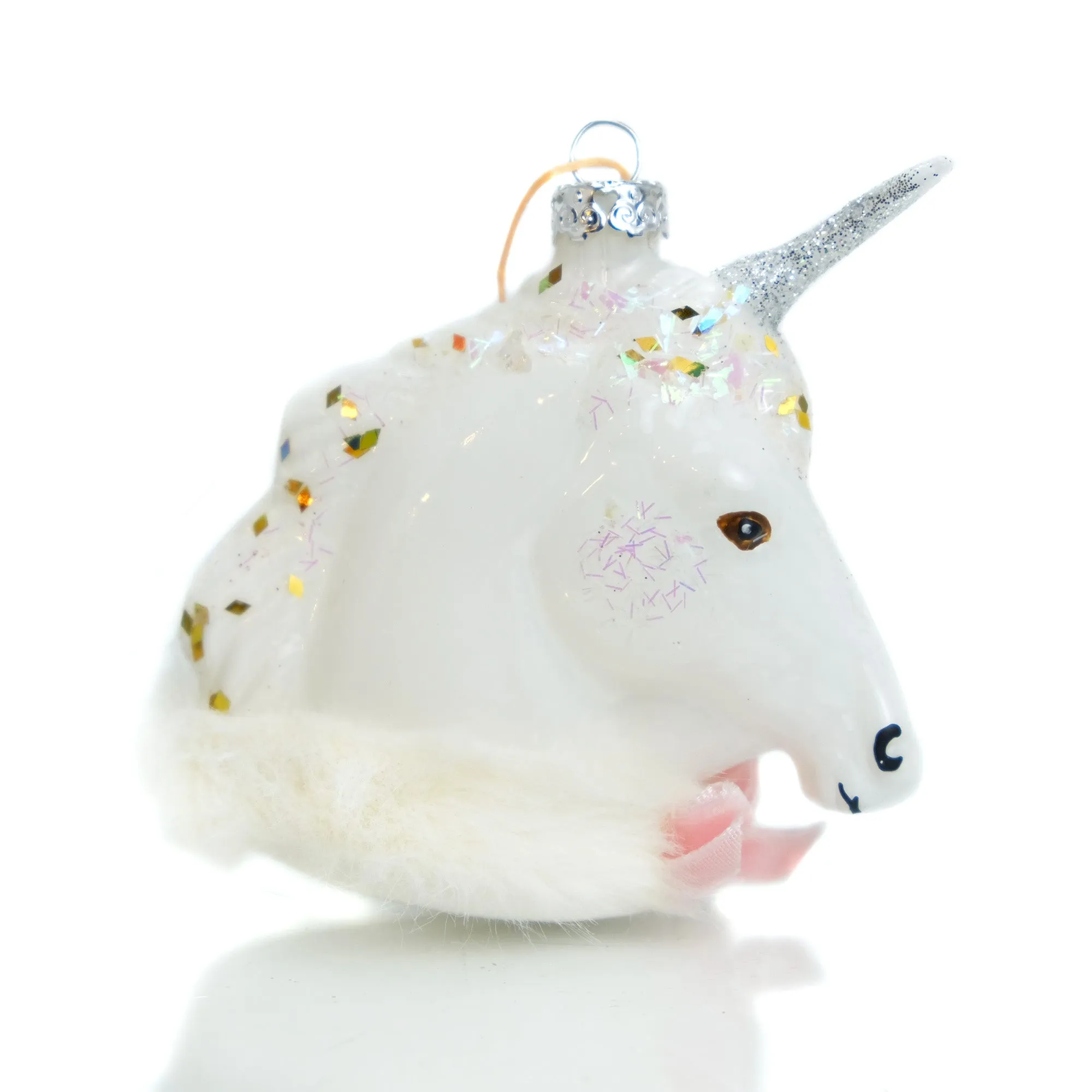 Glittered Unicorn Ornament - Image 3