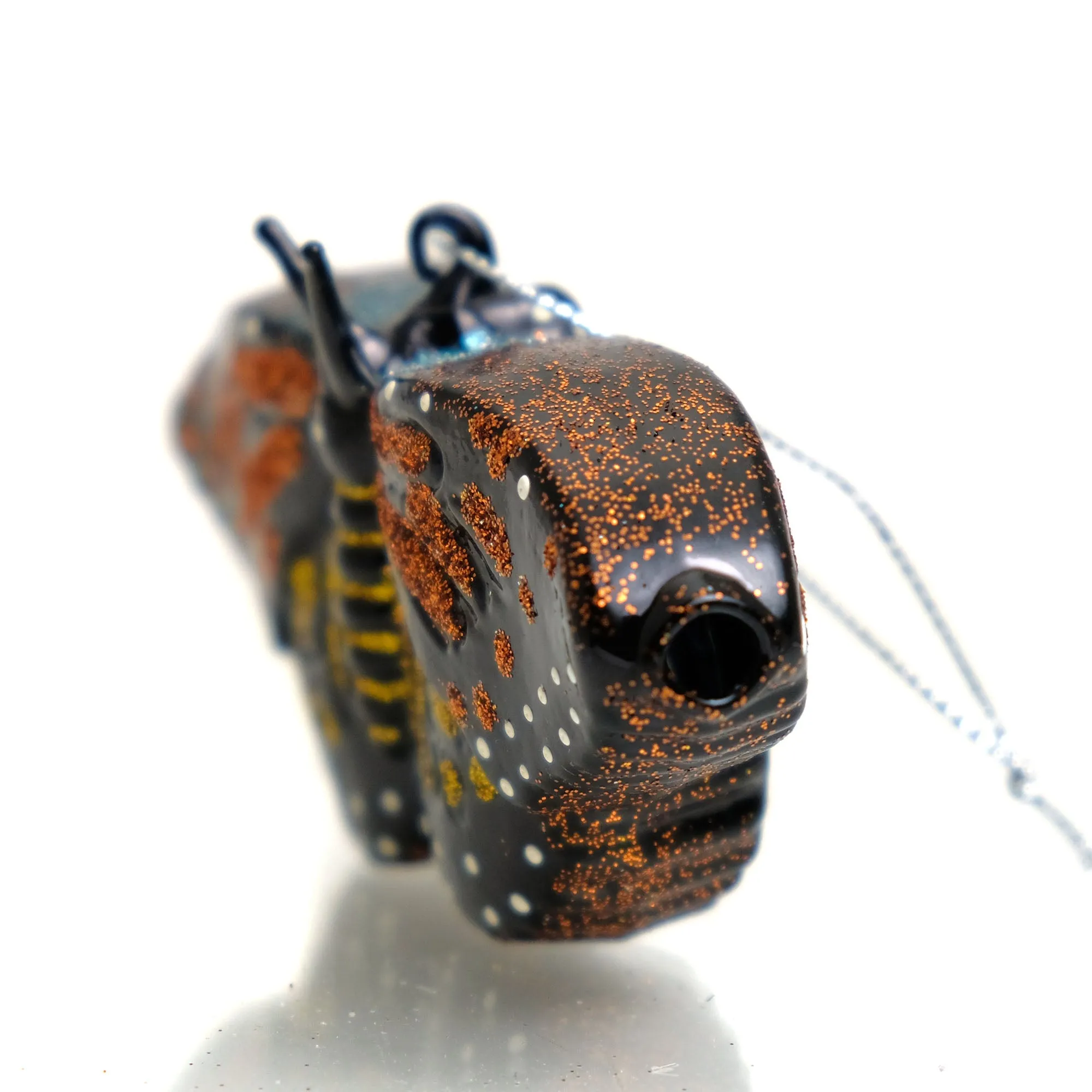 Monarch Butterfly Glass Ornament - Image 2