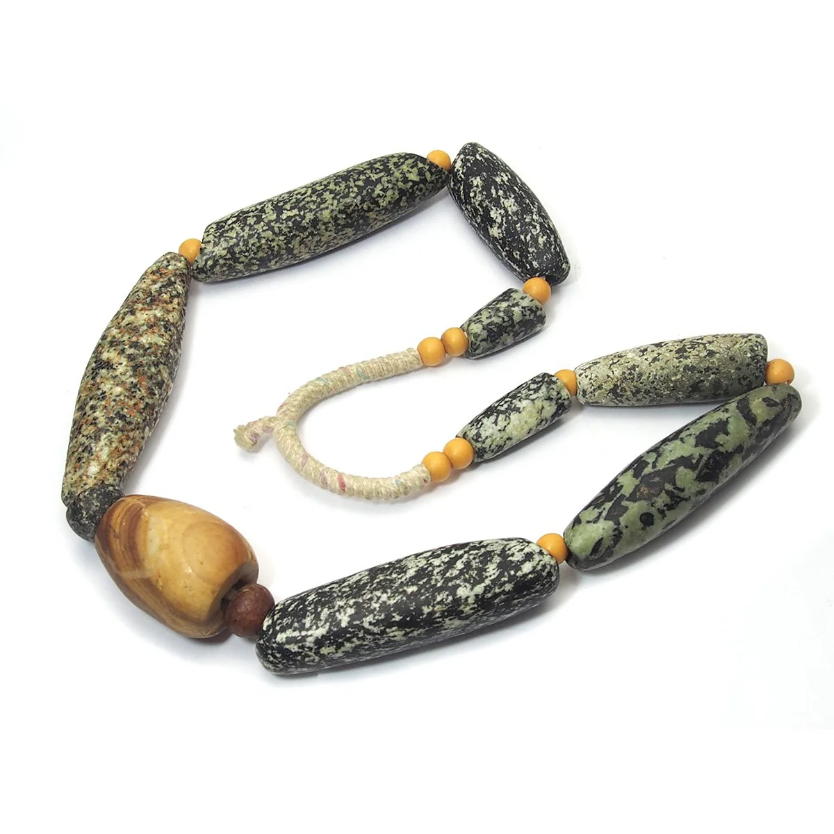 Gneiss/ Serpentine Masterpiece Heirloom Beads / Necklace - Image 3