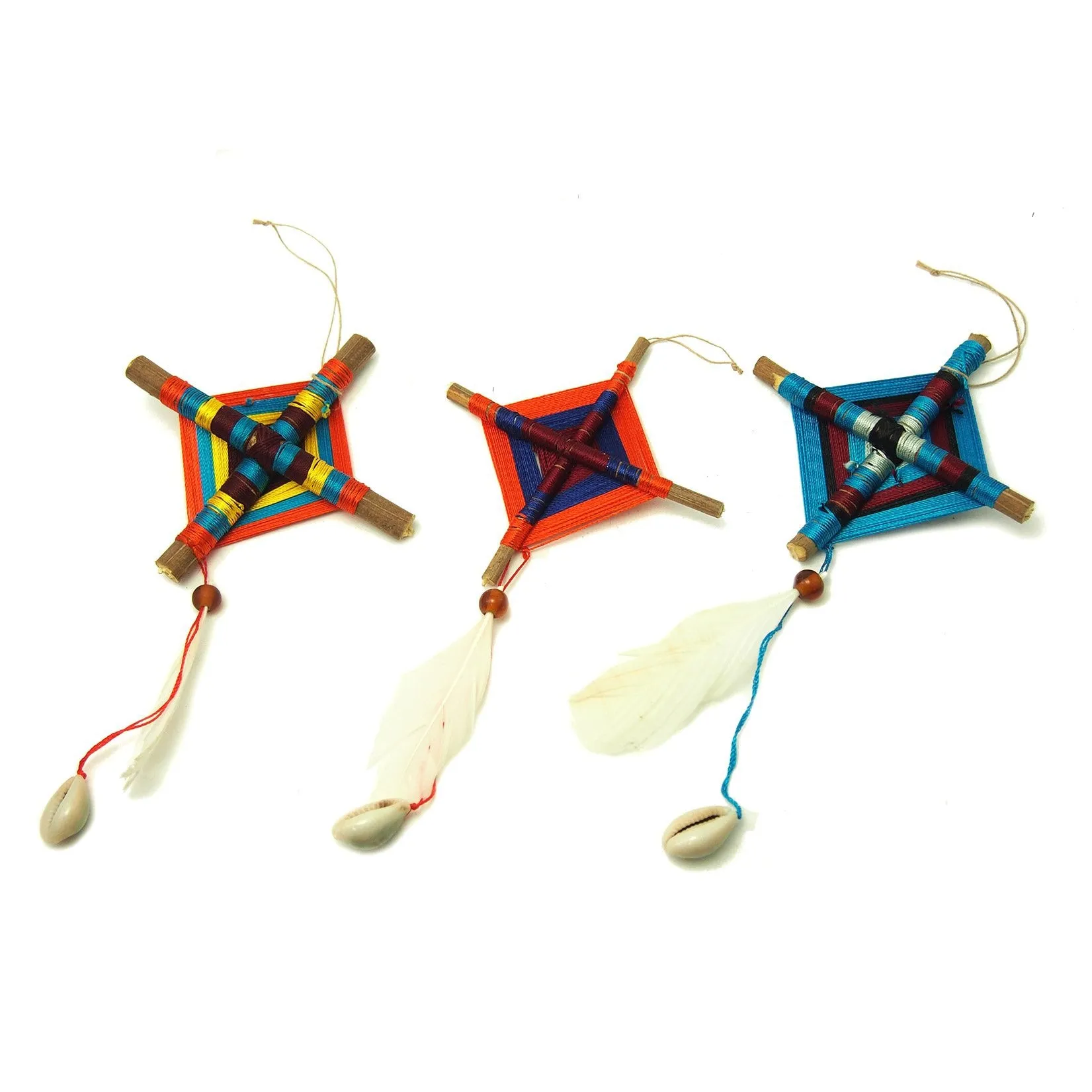 God's Eye With Bead Ornament - Image 2
