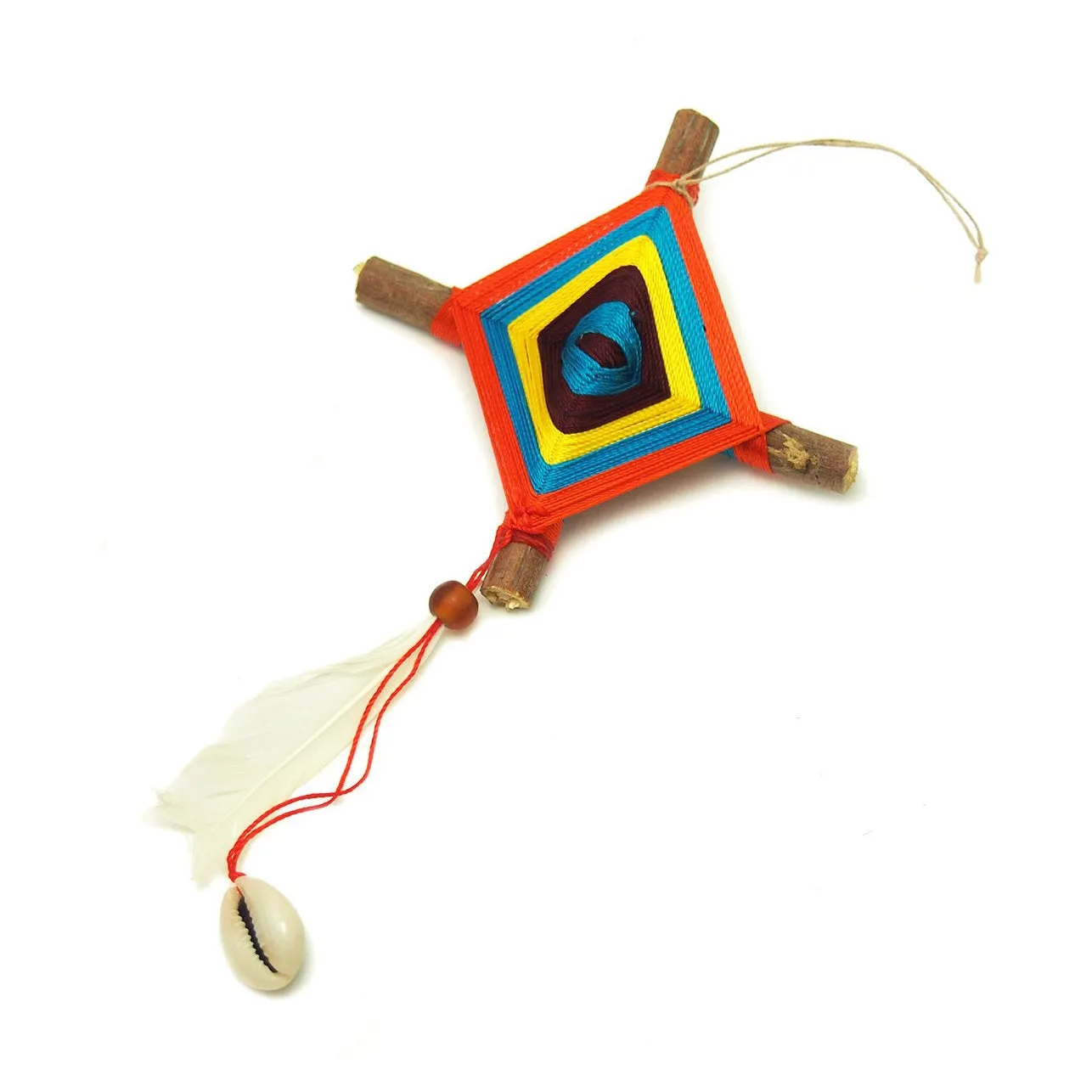 God's Eye With Bead Ornament - Image 3