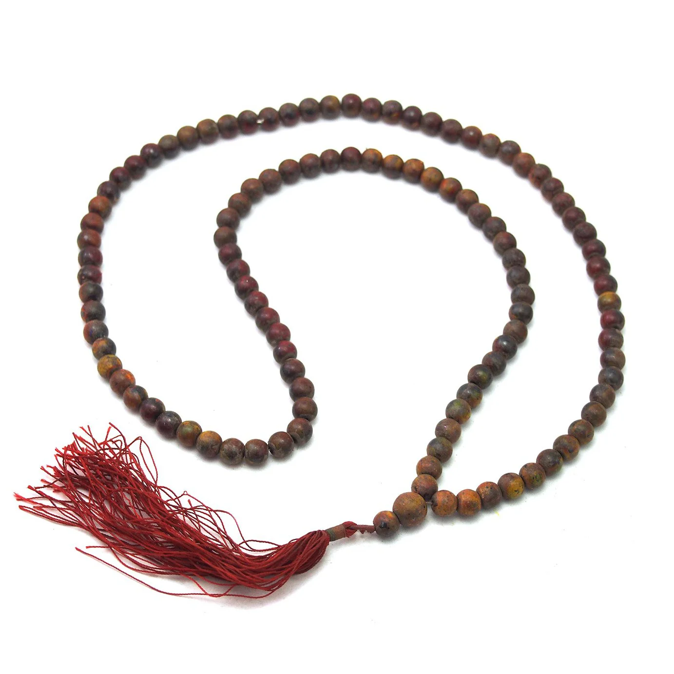 Gold Leaf Hematite Mala 8mm - Image 3