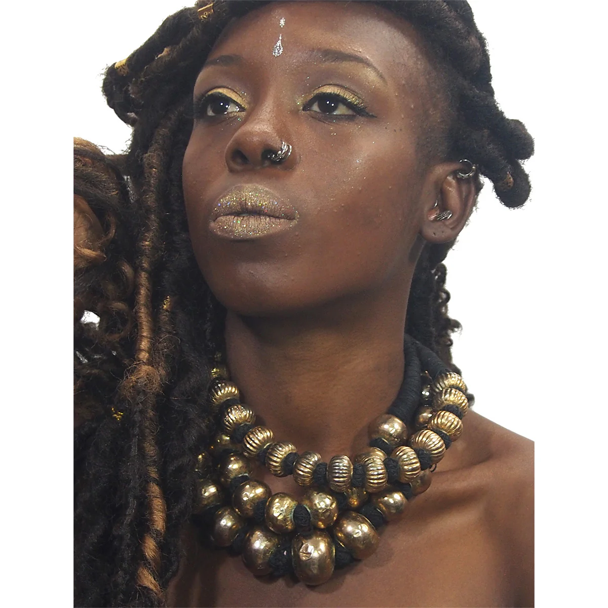 Gold Wash Over Wax Nepali Dowry Necklace - Image 7