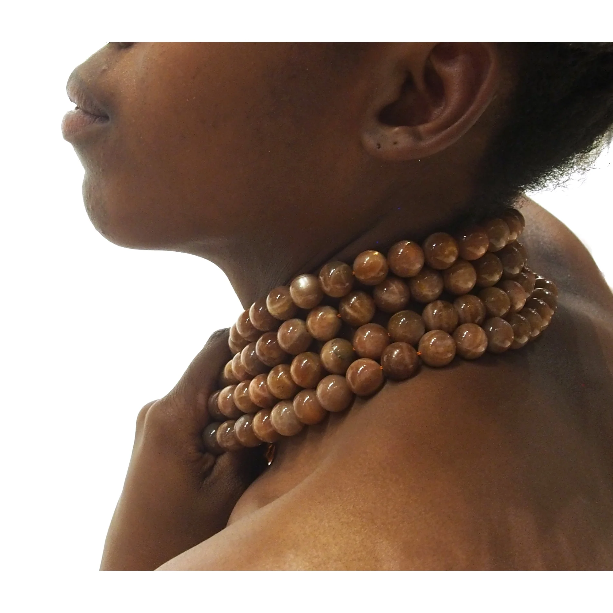 Golden Moonstone 13mm Round Strand - Image 3