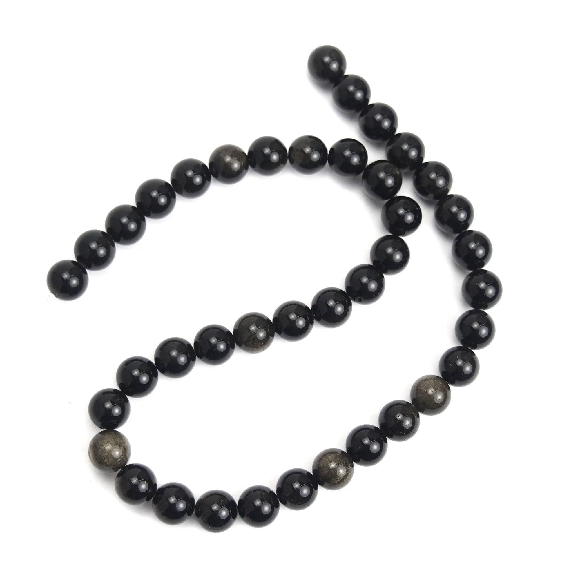 Golden Obsidian 10mm Smooth Rounds - Image 3