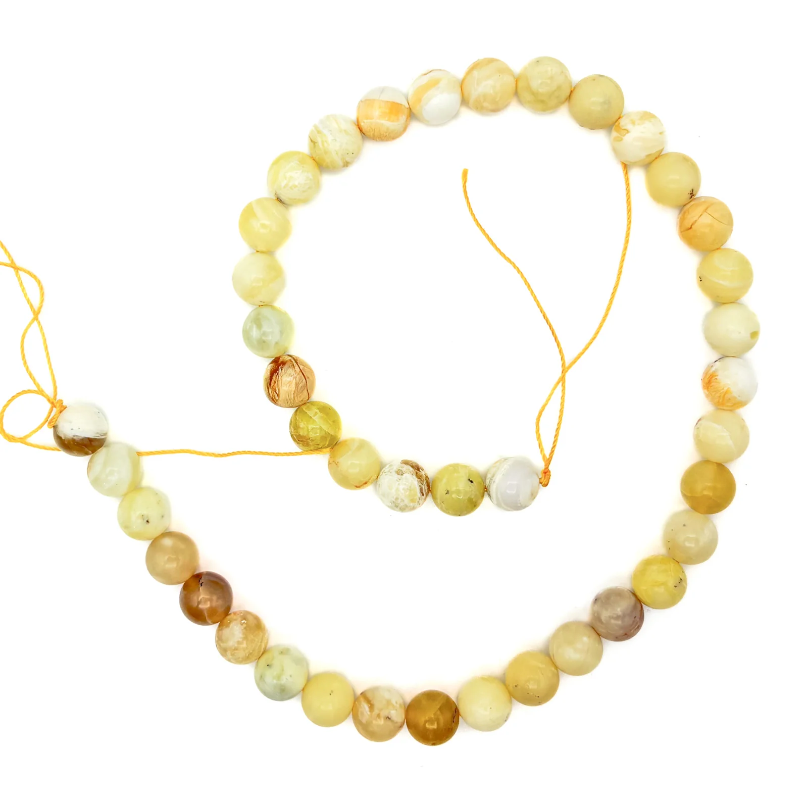 Golden Opal 10mm Smooth Rounds Bead Strand - Image 2