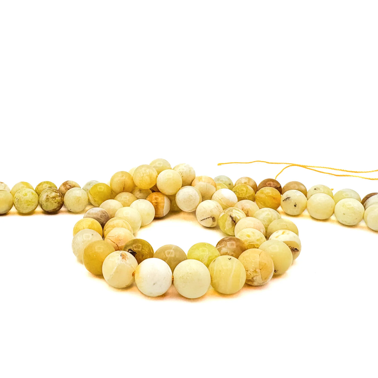 Golden Opal 10mm Smooth Rounds Bead Strand - Image 4