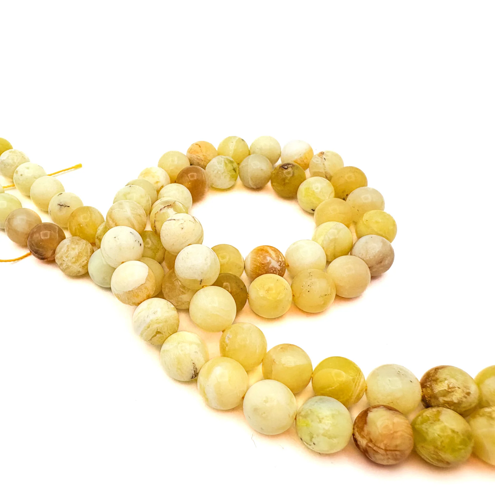 Golden Opal 10mm Smooth Rounds Bead Strand - Image 9