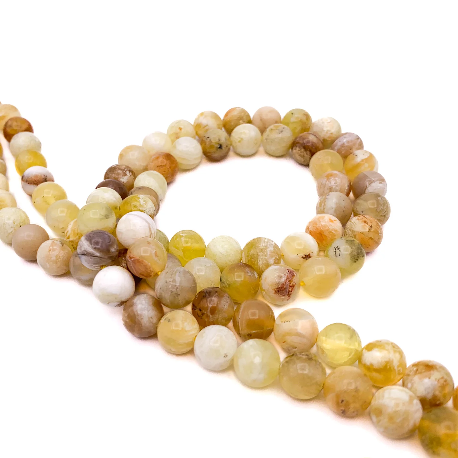 Golden Opal 8mm Smooth Rounds Bead Strand - Image 5