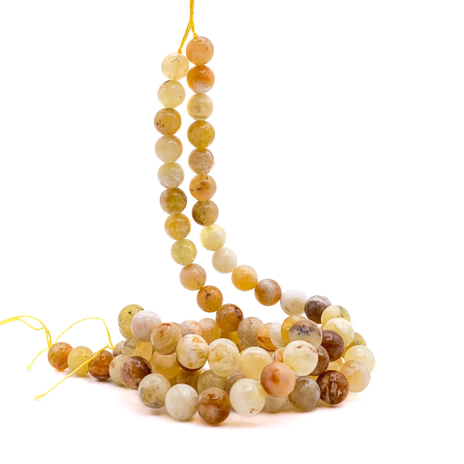 Golden Opal 8mm Smooth Rounds Bead Strand - Image 6
