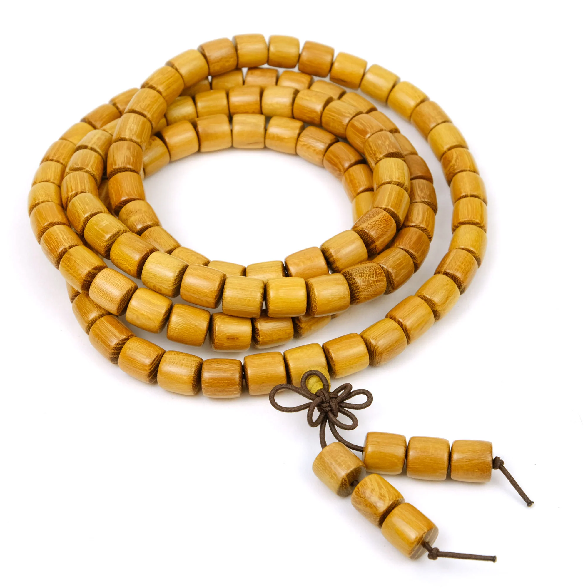 Golden Sandalwood Barrels 8mm Mala - Image 2