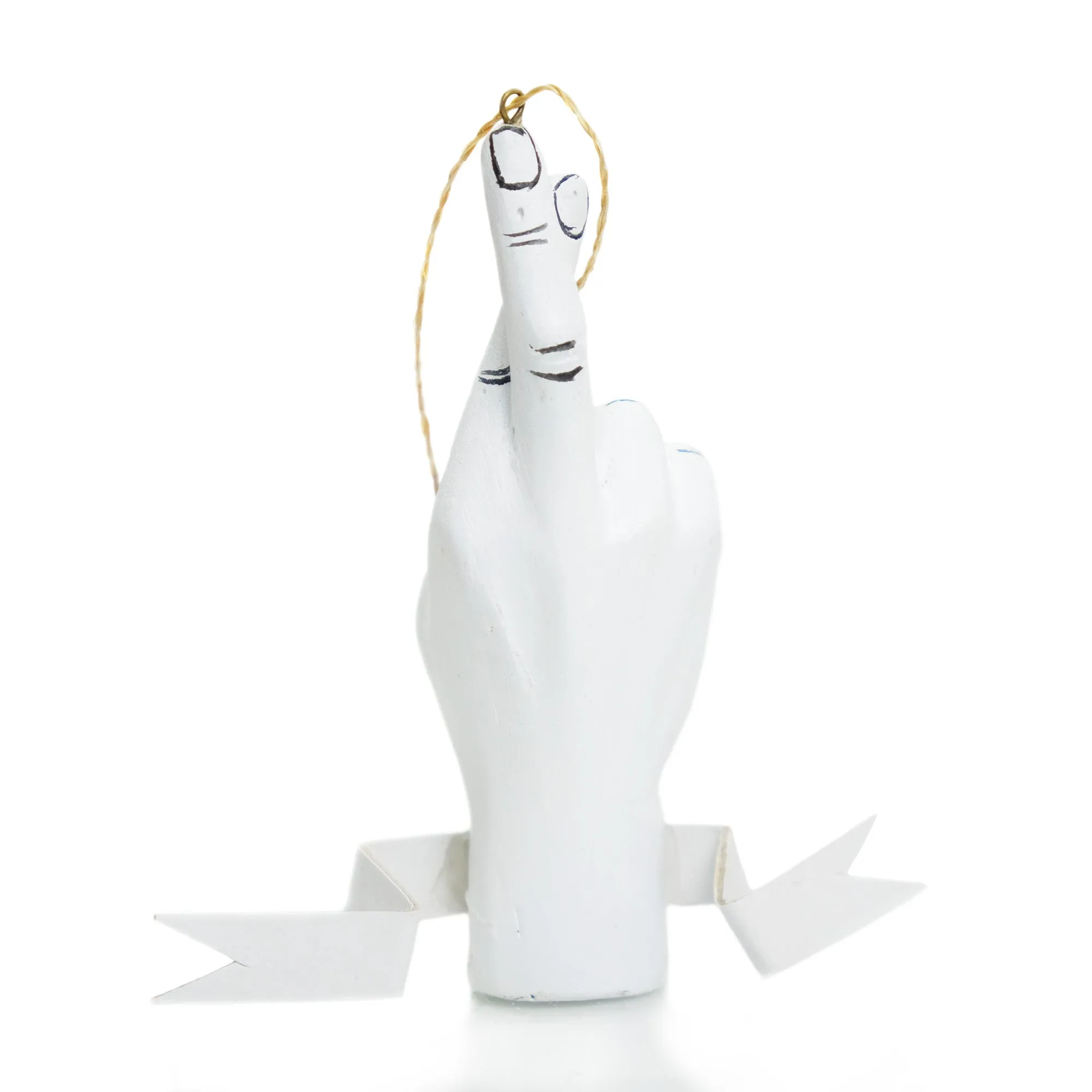 Fingers Crossed Good Luck Hand Ornament - Image 2