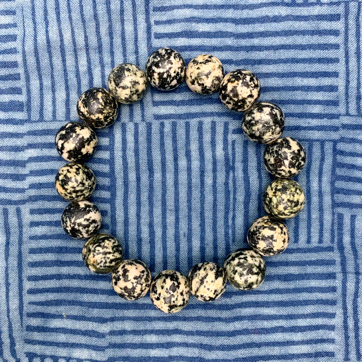 Himalayan Gneiss / Granite Mala Bead Bracelet - Image 2