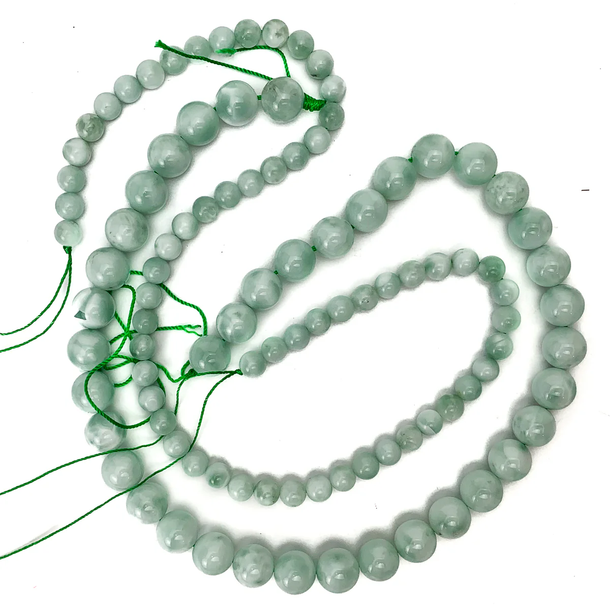 Green Angelite Smooth Rounds in 6mm and 10mm - Image 2