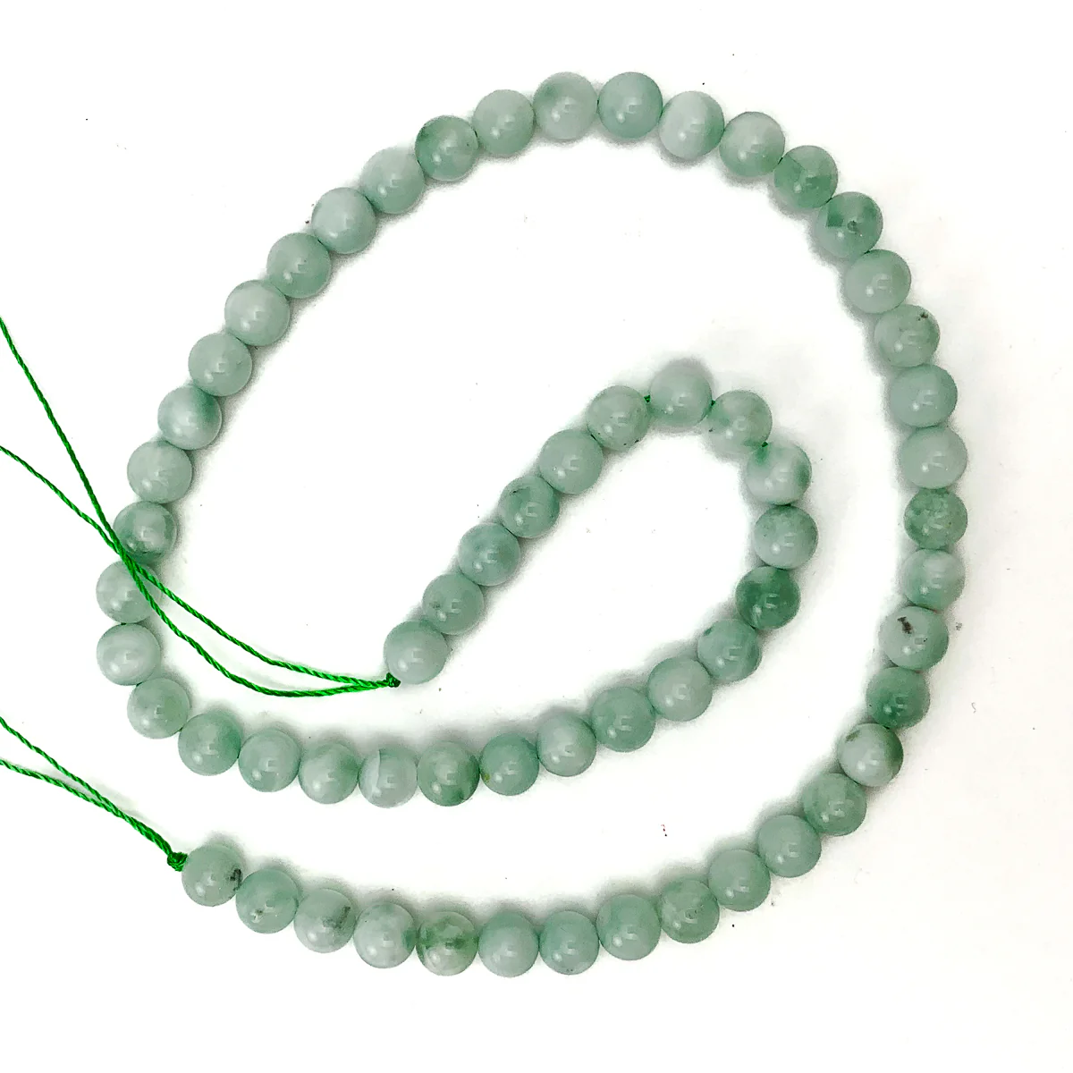 Green Angelite Smooth Rounds in 6mm and 10mm - Image 4