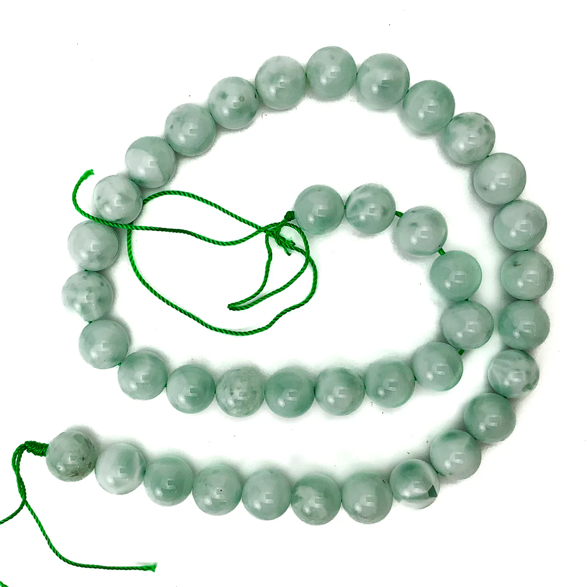 Green Angelite Smooth Rounds in 6mm and 10mm - Image 5