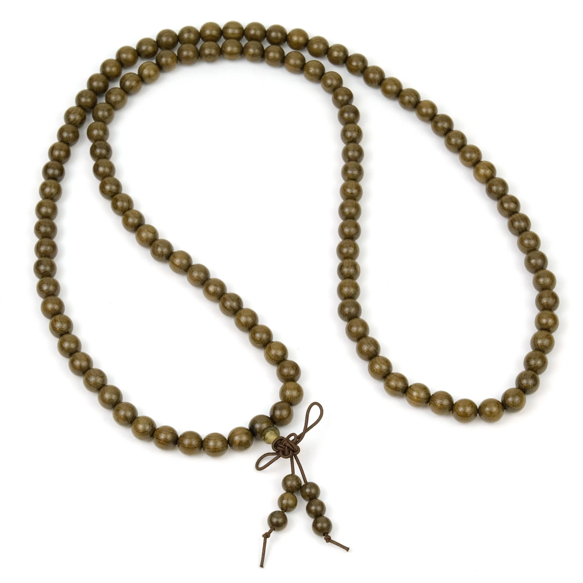Green Nanmu Sandalwood 8mm Mala - Image 3
