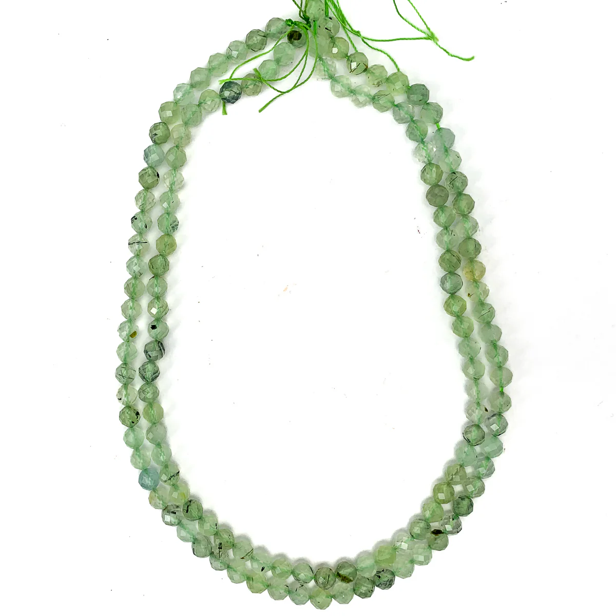 Green Quartz 6mm Faceted Rounds - Image 4