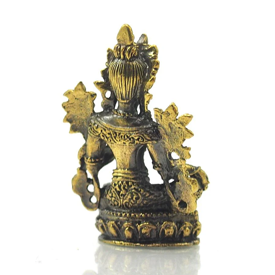 Green Tara Brass Statue - Image 3