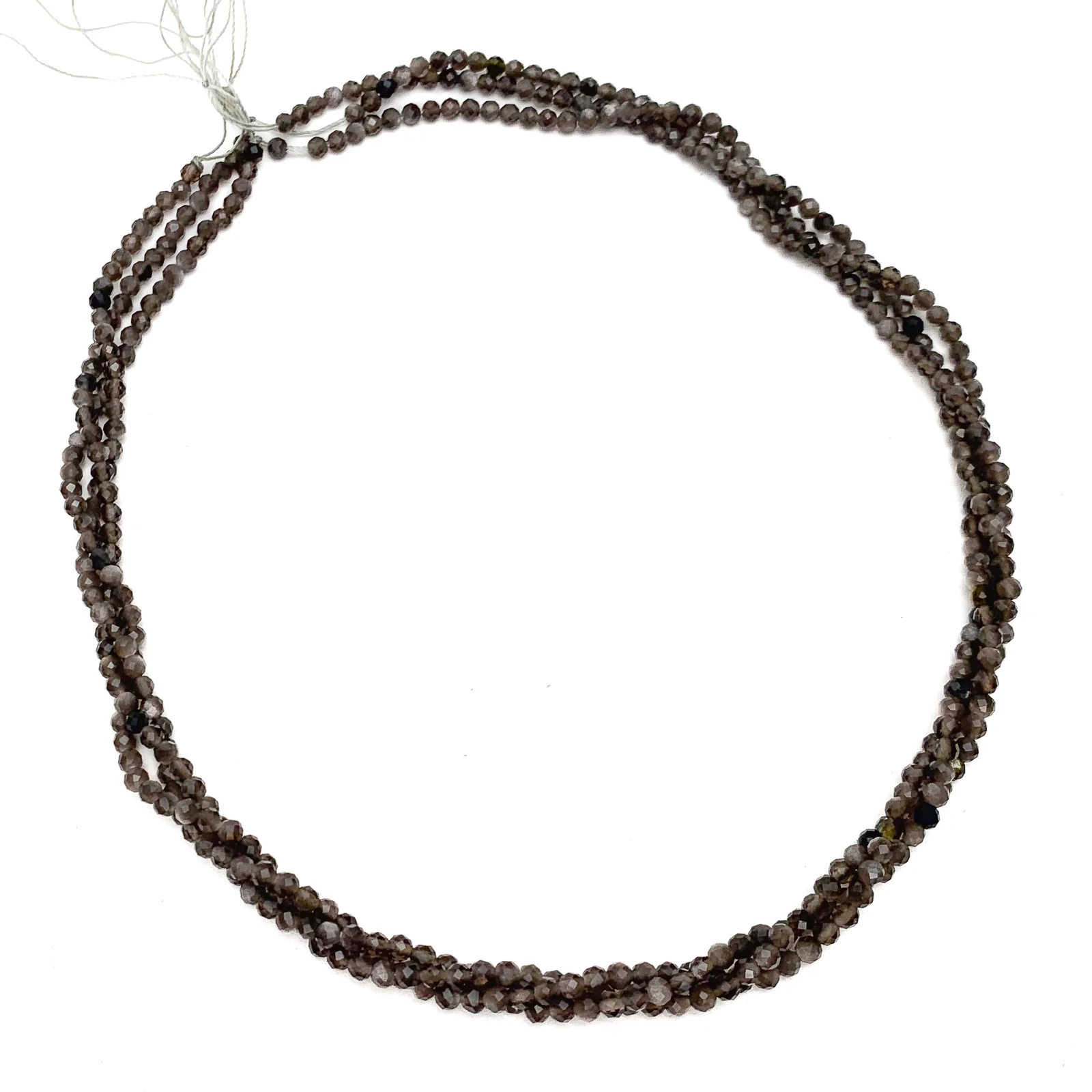 Grey Moonstone 3mm Faceted Rounds Bead Strand - Image 4