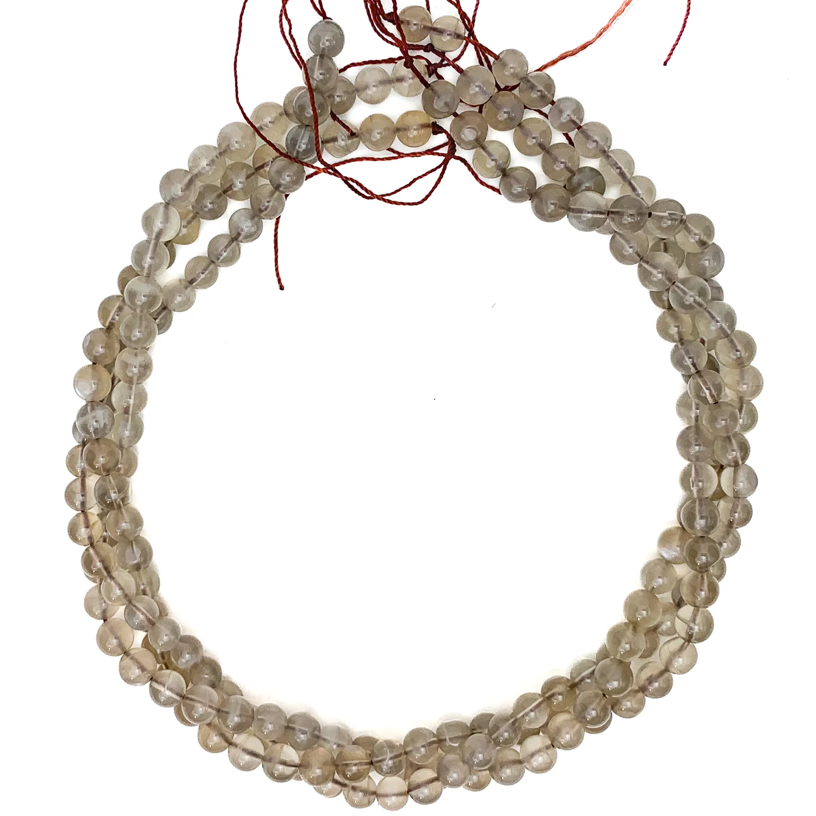 Grey Moonstone 7mm Smooth Rounds Bead Strand - Image 3