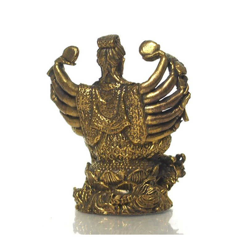 Guan Am Brass Statue - Image 3