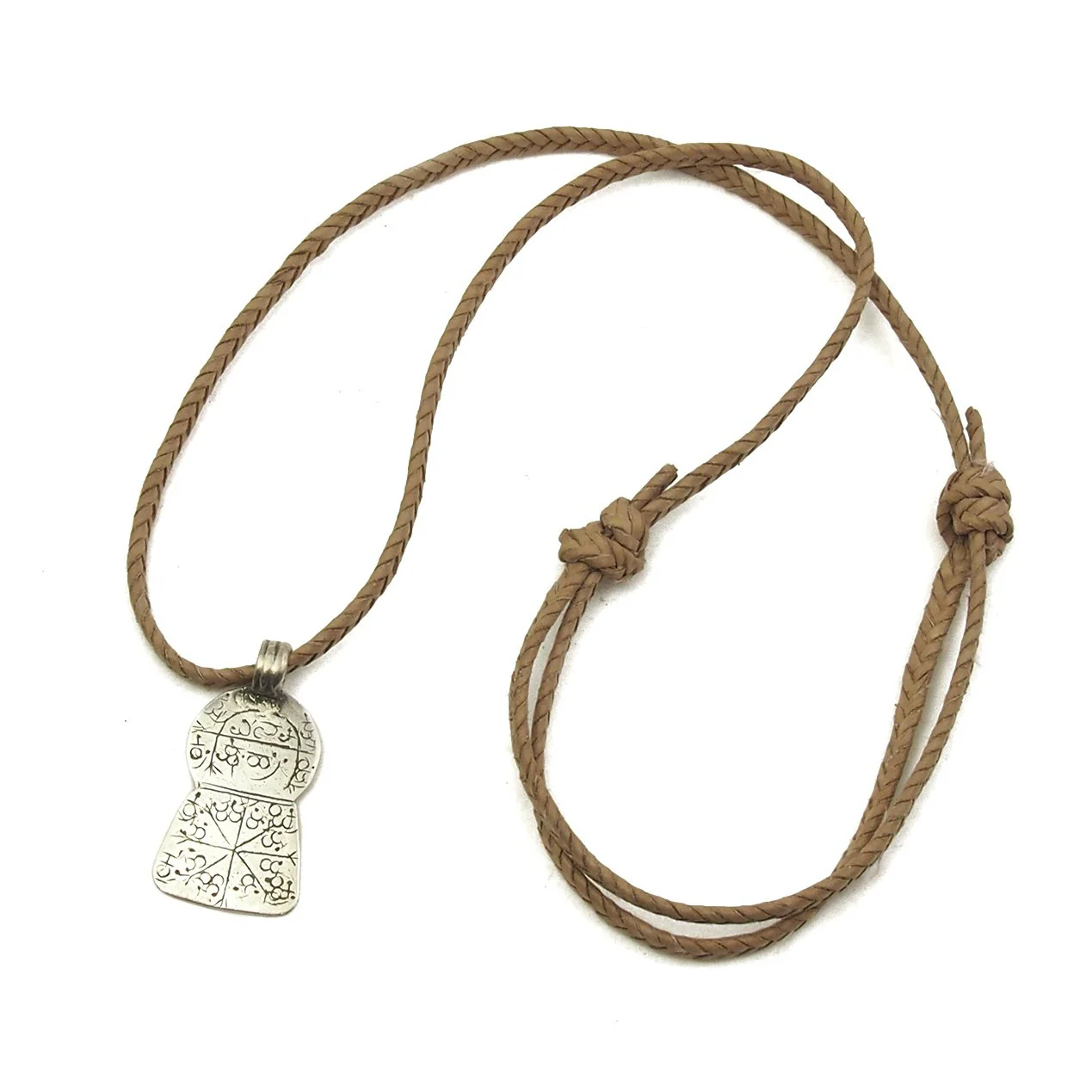 Gujarati Fine Silver Amulet Pendant Necklace - Image 2