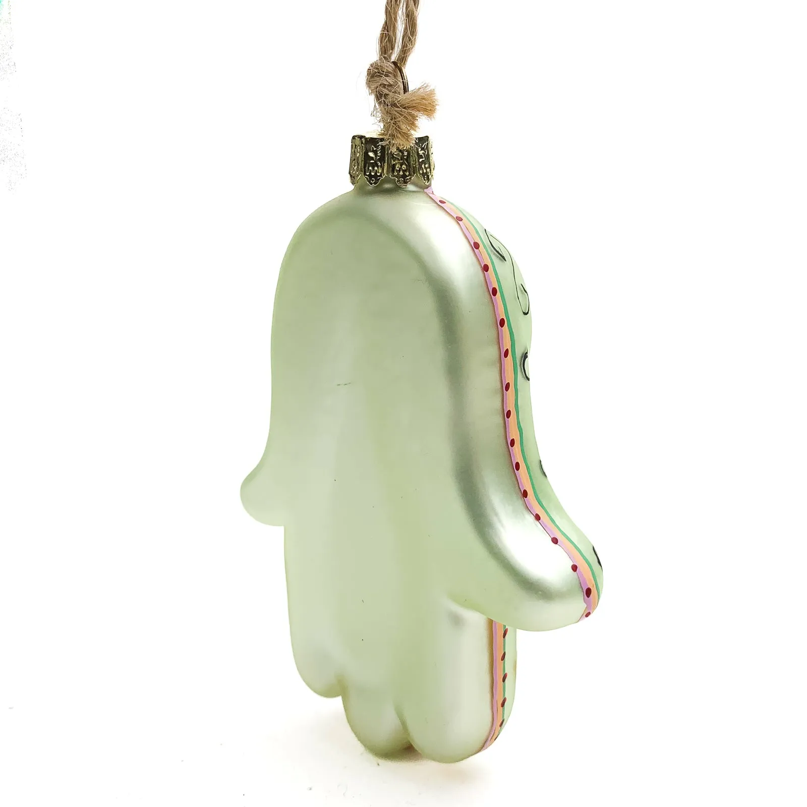 Hand of Fatima/Hamsa Glass Ornament, E - Image 3