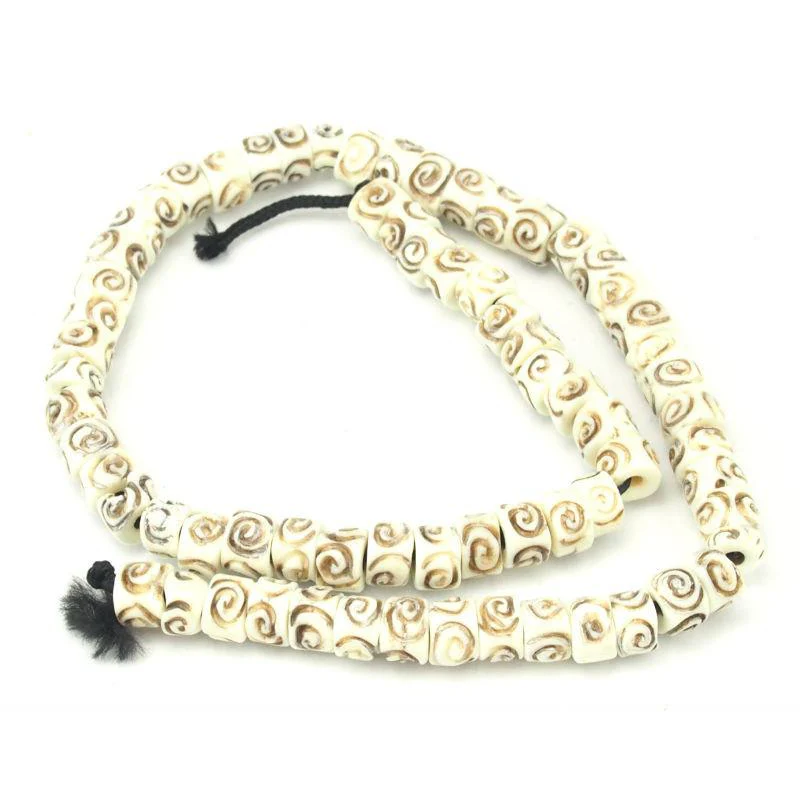 Hand-Carved Cow Bone Beads 1 - Image 3