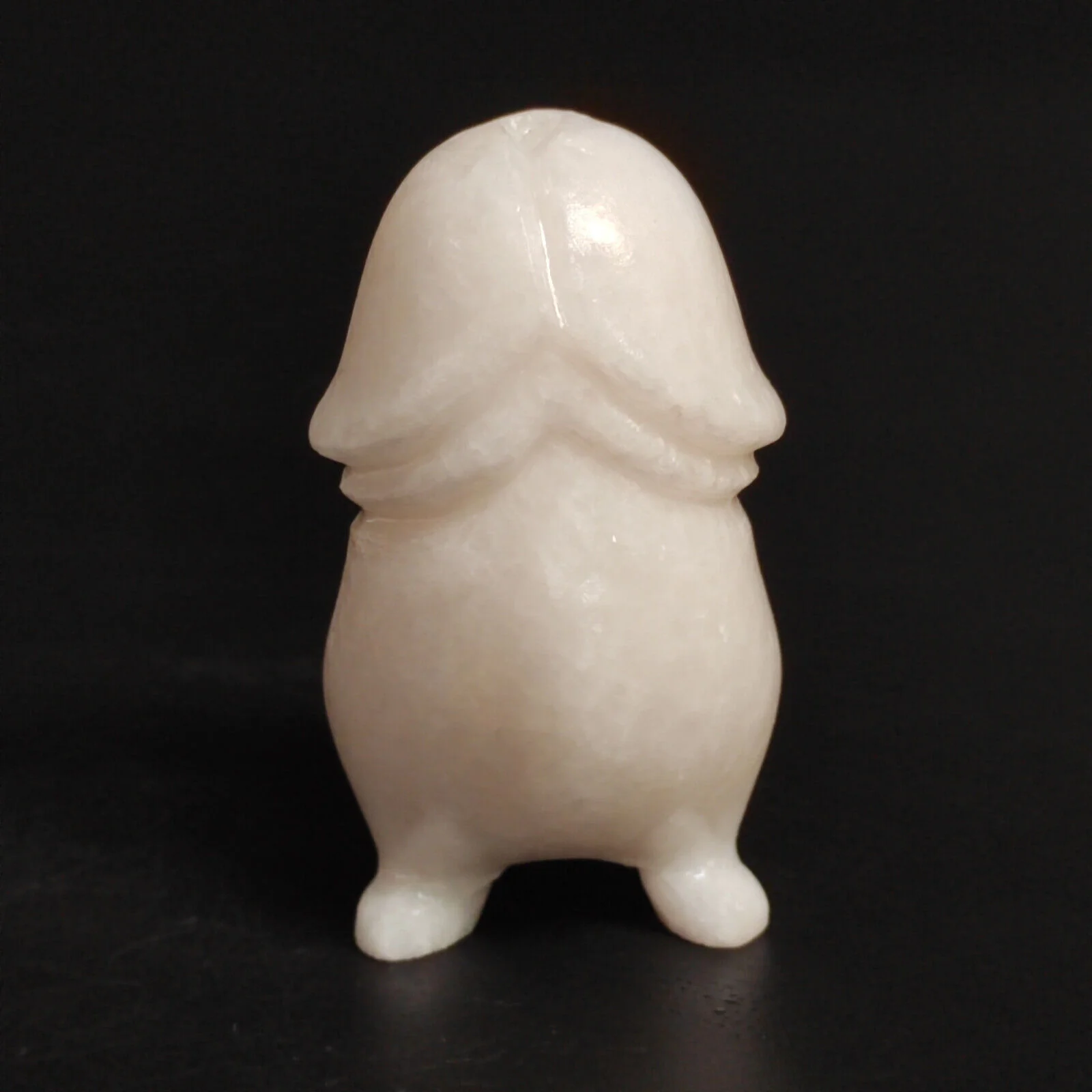 Hand-Carved Natural Quartzite Rough Stone Hand Sculpture Penis - Image 4