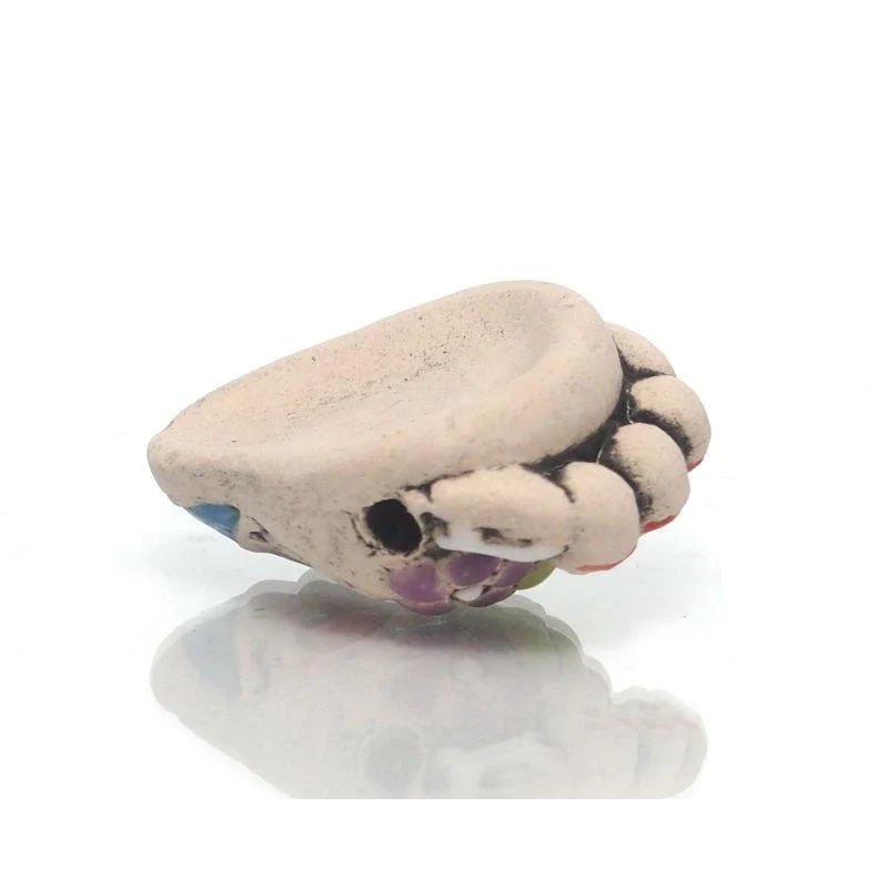 Hand Painted Skull Bead from Peru - Image 3