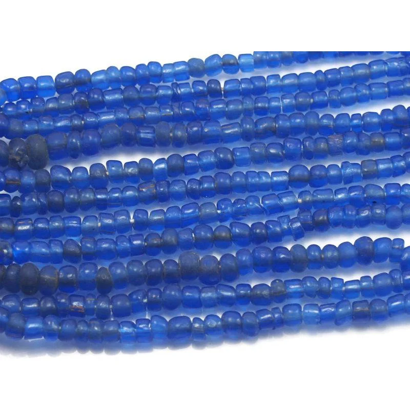 Hand Wound Java Glass Bead Strand Necklace 10 - Image 3