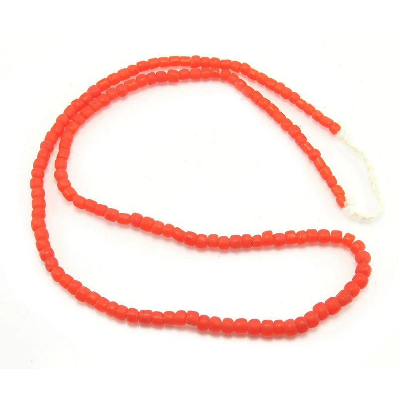 Hand Wound Java Glass Bead Strand / Necklace 12 - Image 4