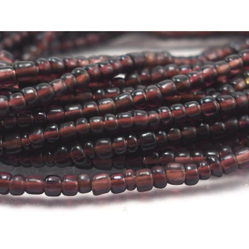 Hand Wound Java Glass Bead Strand Necklace 14 - Image 2