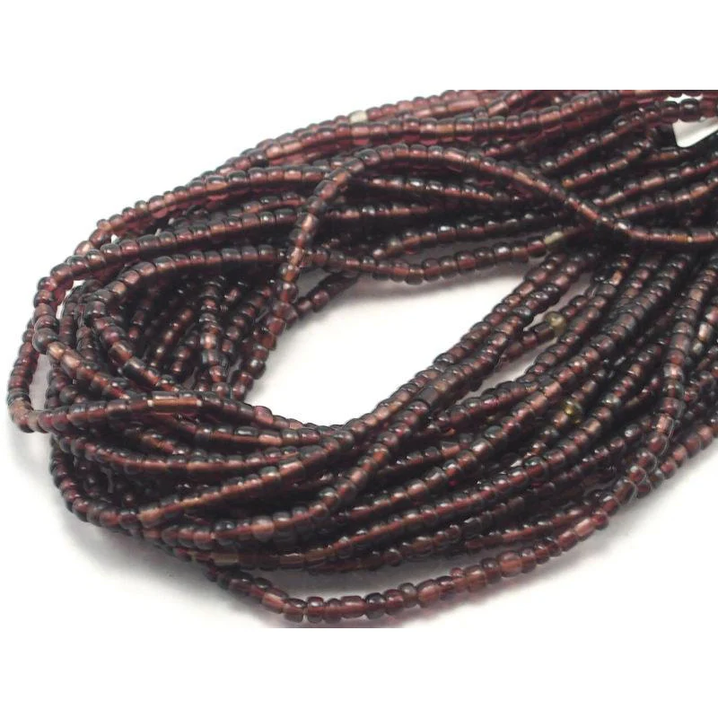 Hand Wound Java Glass Bead Strand Necklace 14 - Image 3