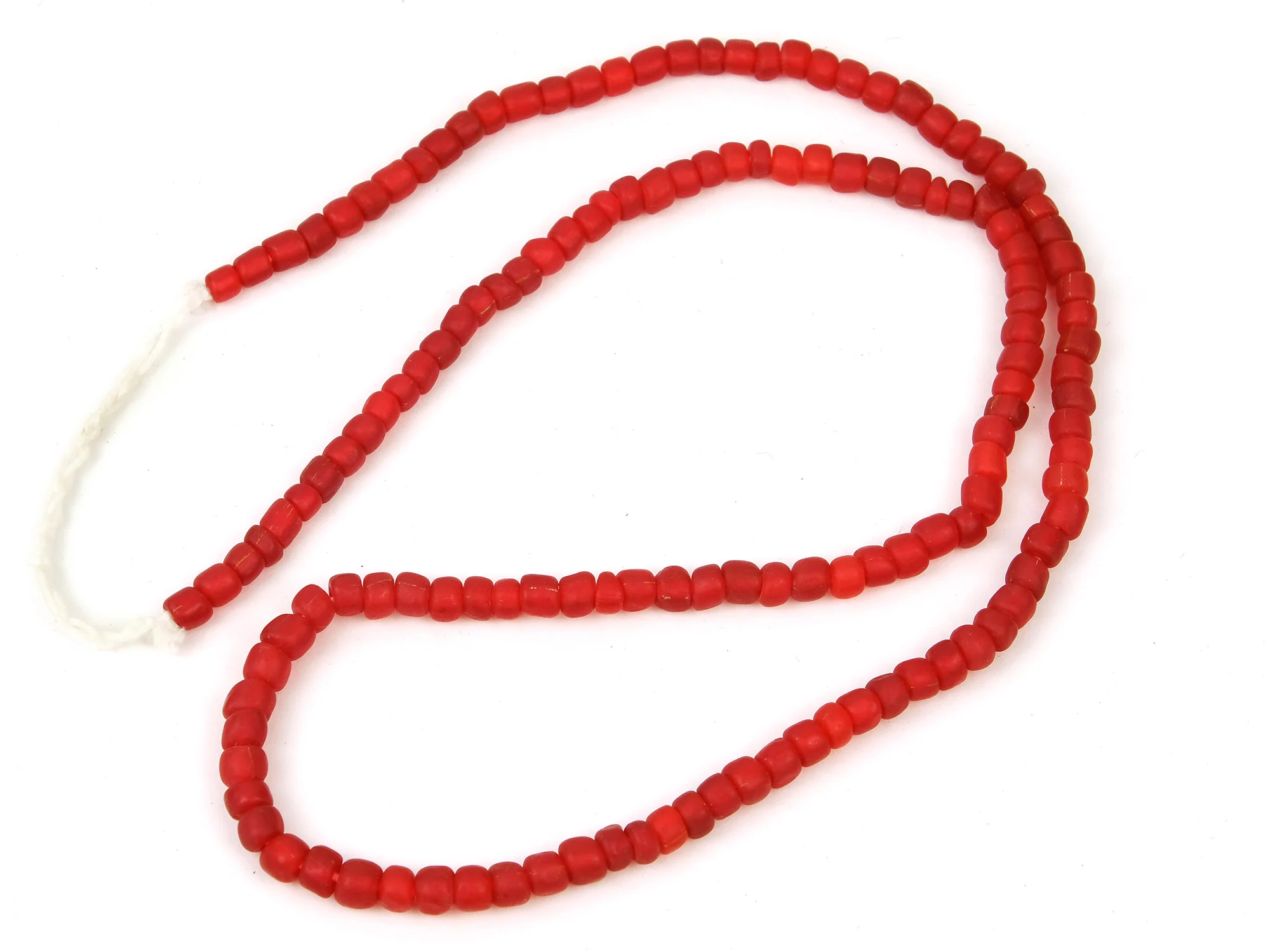 Hand Wound Java Glass Bead Strand Necklace 24 - Image 4