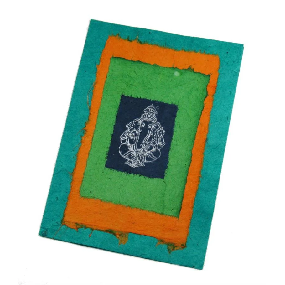 Handmade Greeting Card from Nepal (Ganesha) - Image 5