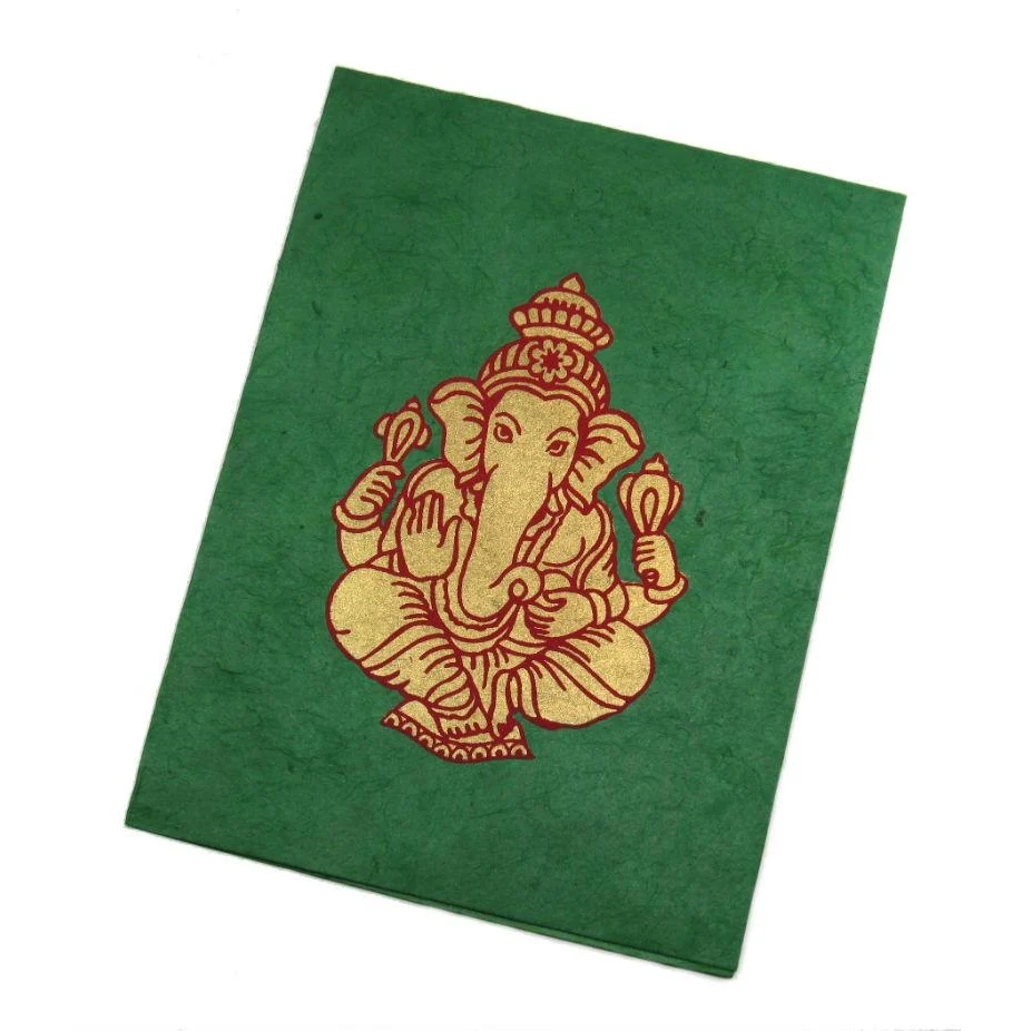 Handmade Greeting Card from Nepal (Ganesha) - Image 5