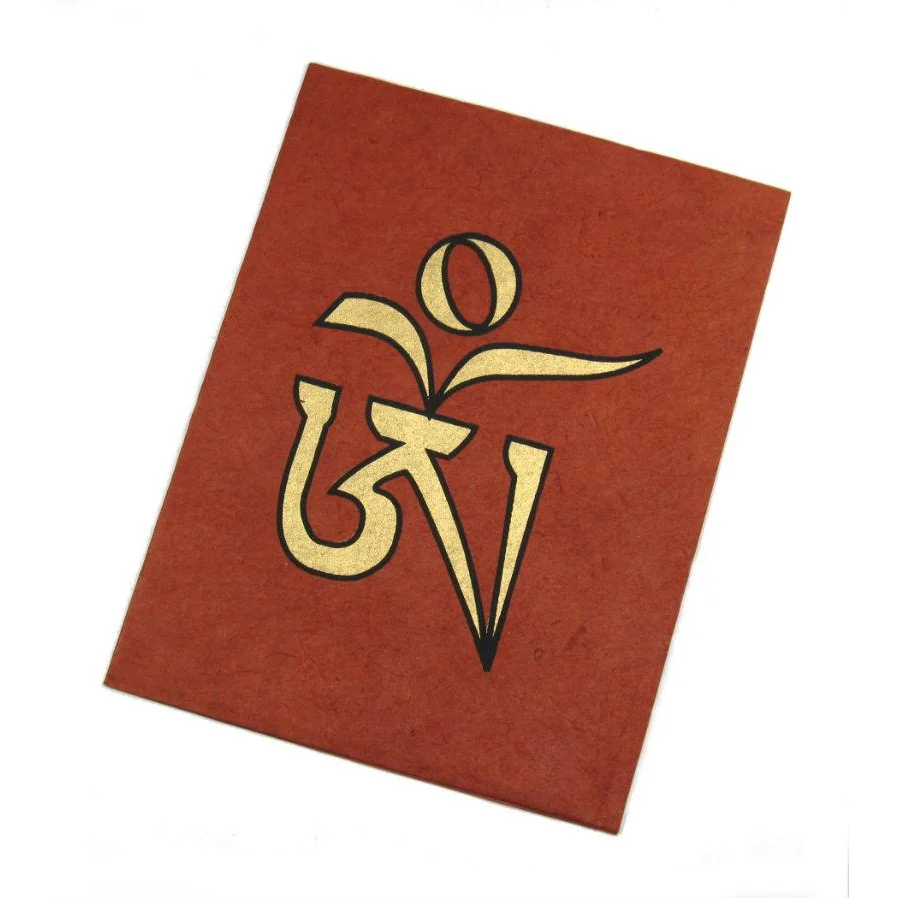 Handmade Greeting Card from Nepal (Om) - Image 4