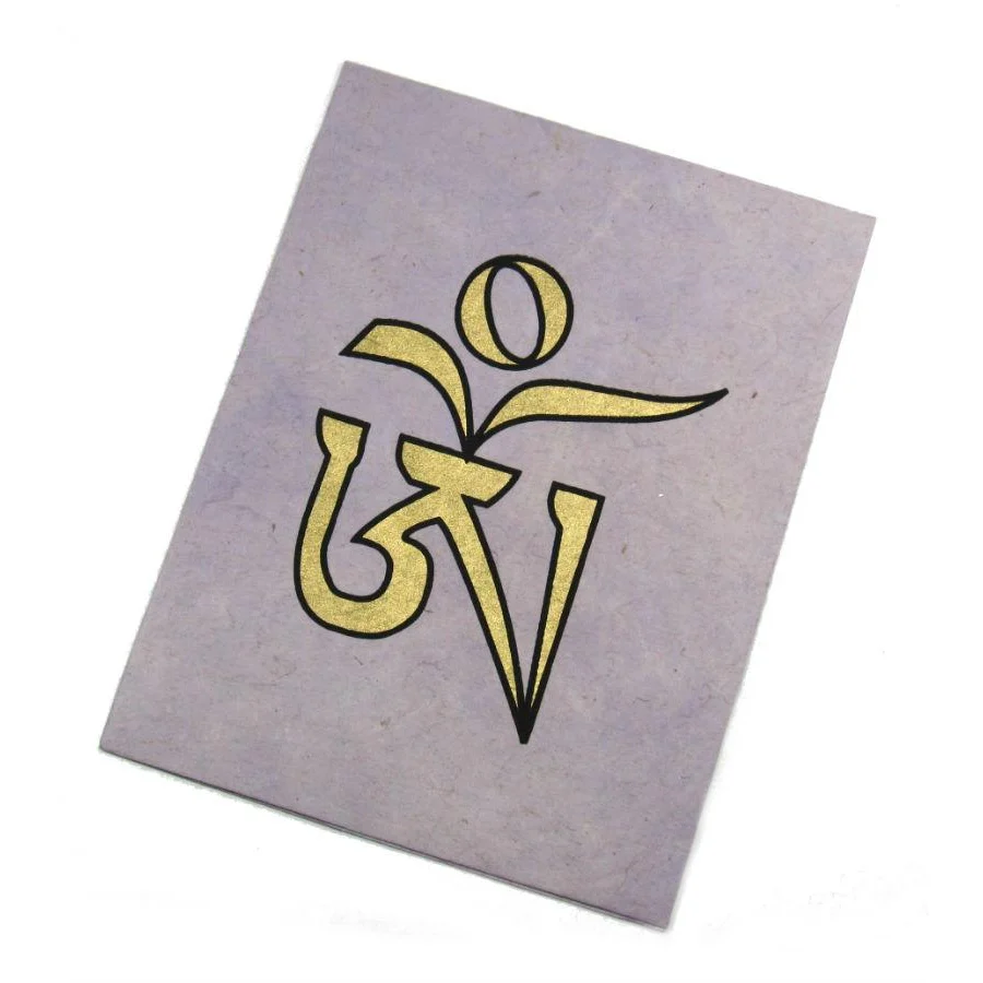Handmade Greeting Card from Nepal (Om) - Image 5