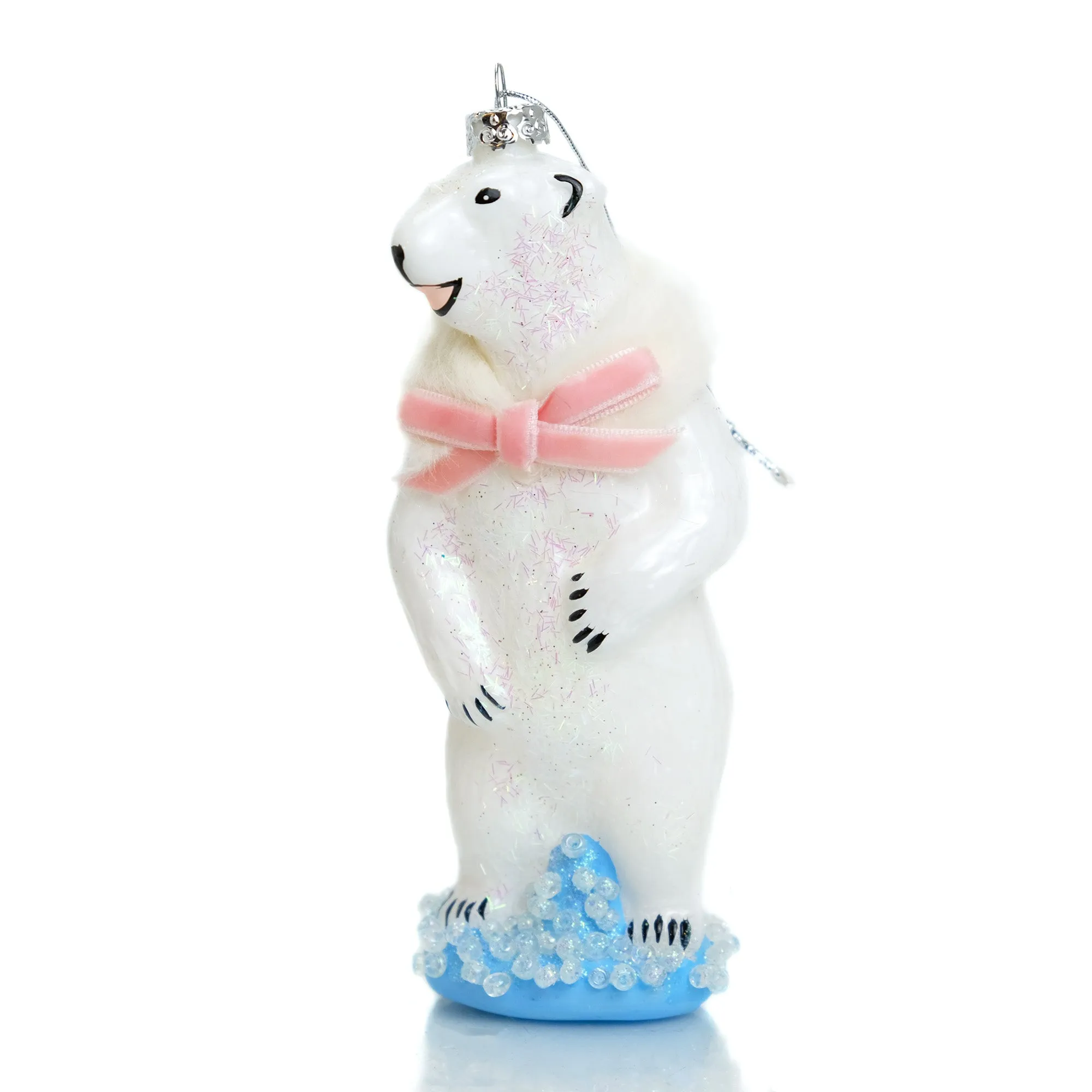 Happy Polar Bear Ornament - Image 2