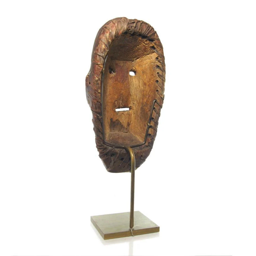 HeHe Leather Covered Ancestor Mask - Image 3