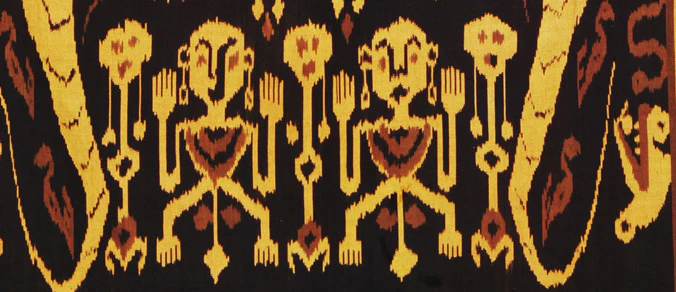 Textile 17: Heirloom Ikat Hand Woven Tapestry from Sumba Indonesia 2 - Image 3