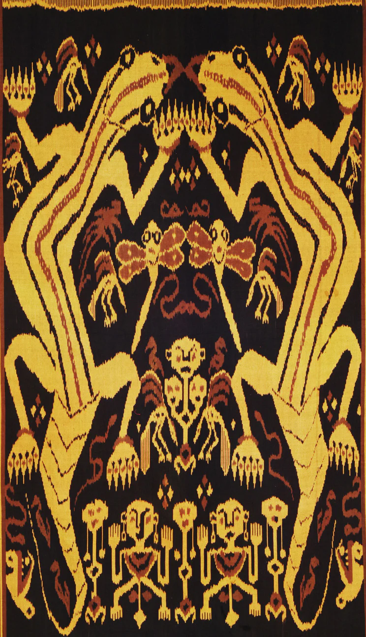 Textile 17: Heirloom Ikat Hand Woven Tapestry from Sumba Indonesia 2 - Image 4